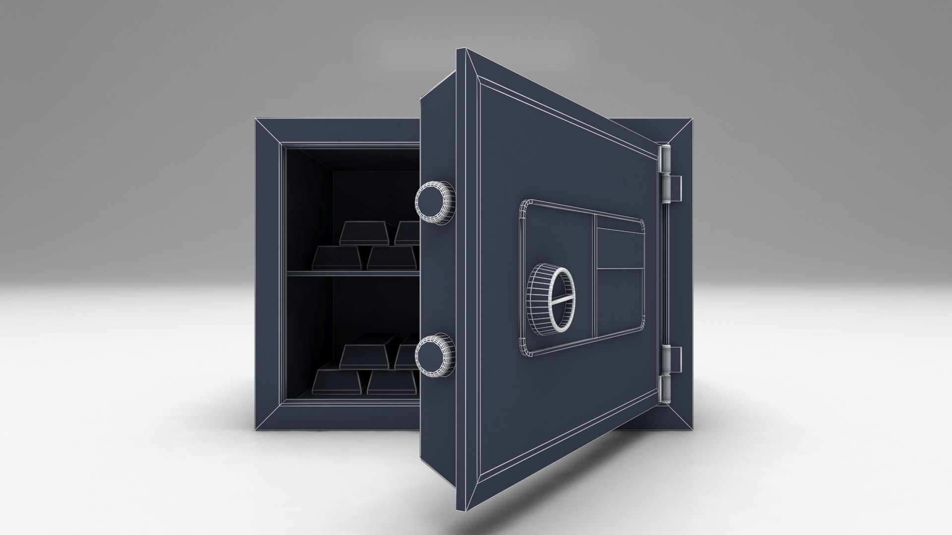 Modeled Steel Safe Model - TurboSquid 1618453