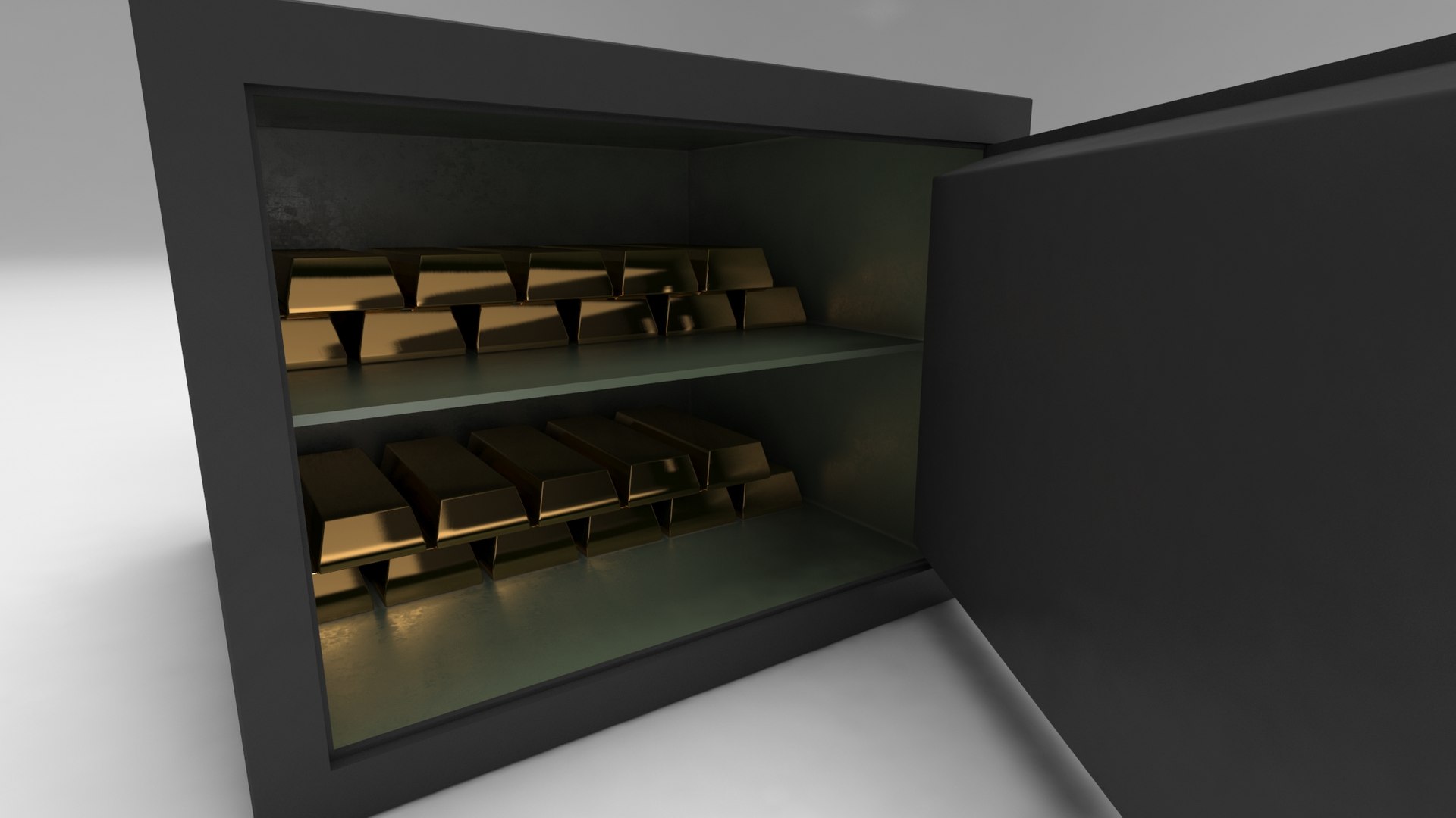 Modeled Steel Safe Model - TurboSquid 1618453