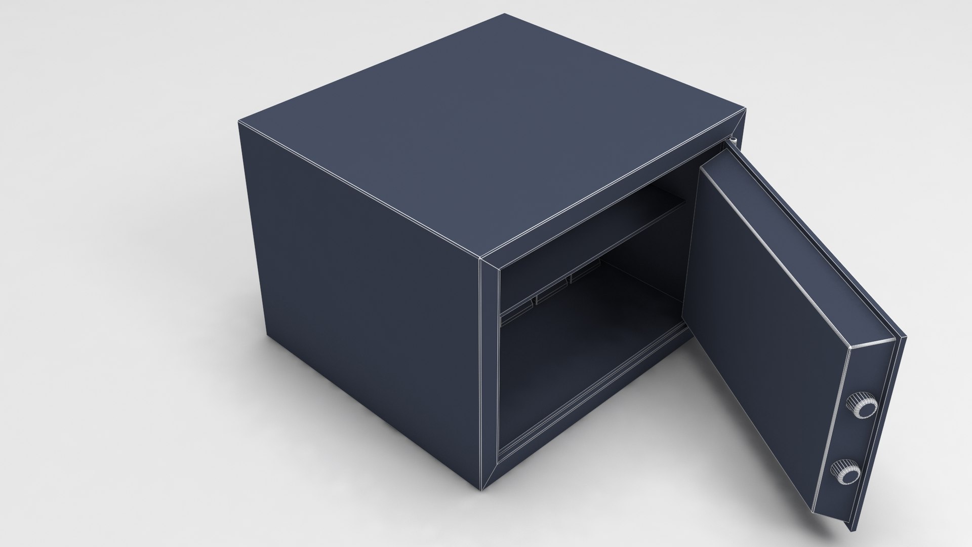Modeled Steel Safe Model - TurboSquid 1618453