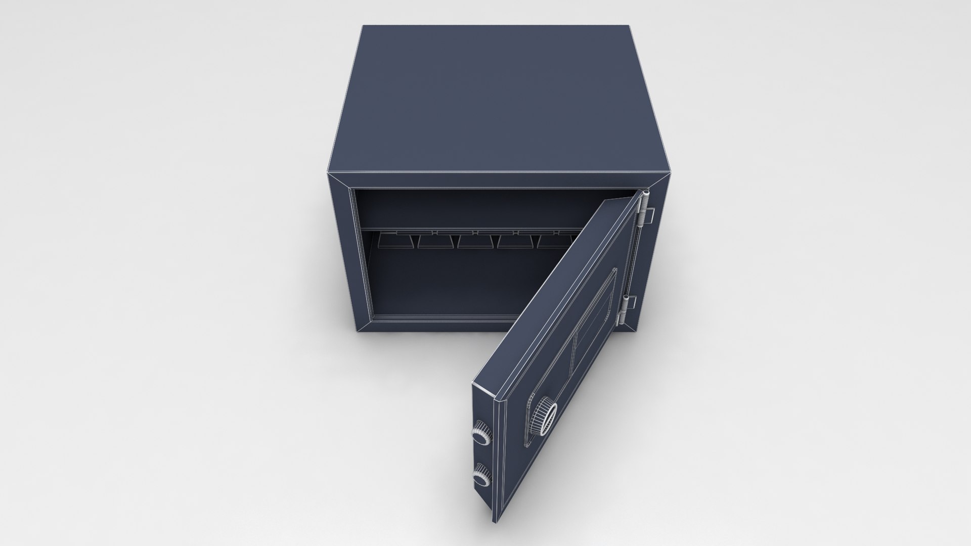 Modeled Steel Safe Model - TurboSquid 1618453