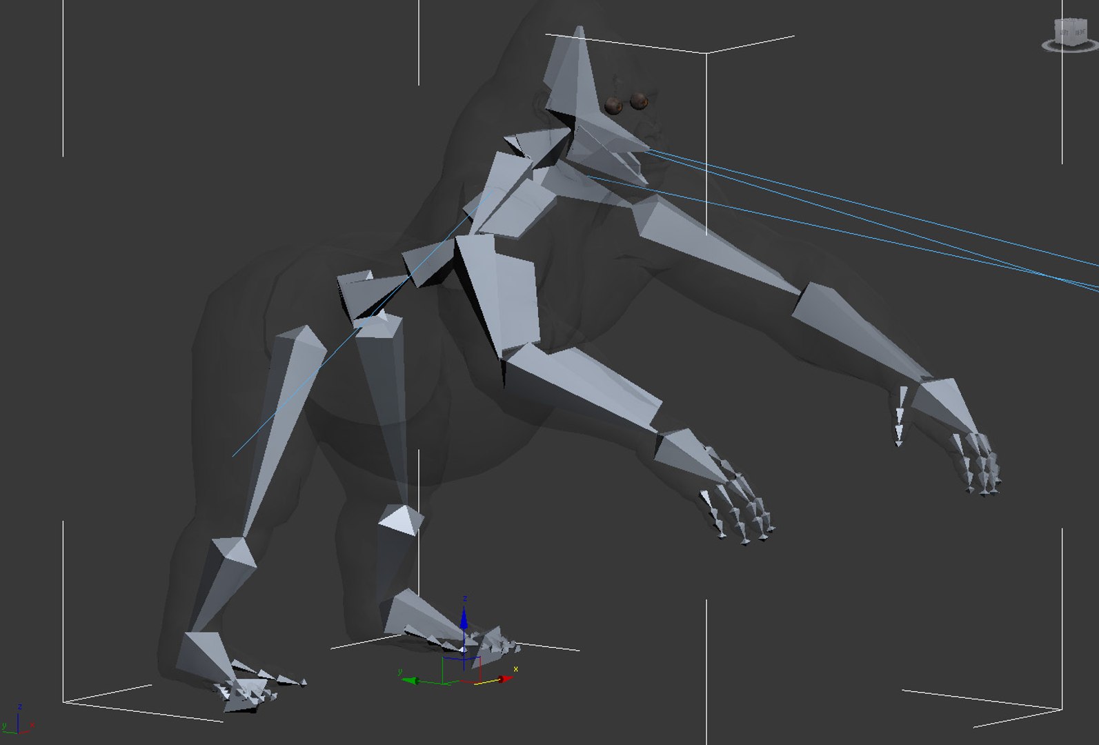 Gorilla Rigging Animation Max