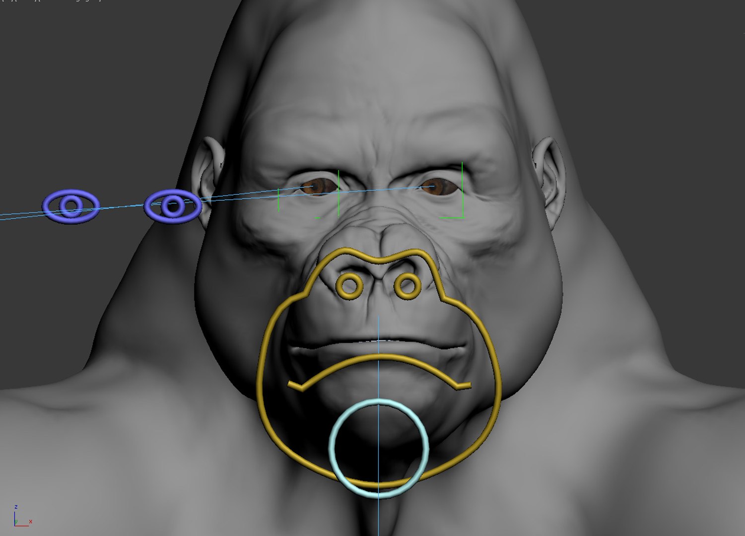 gorilla rigging animation max