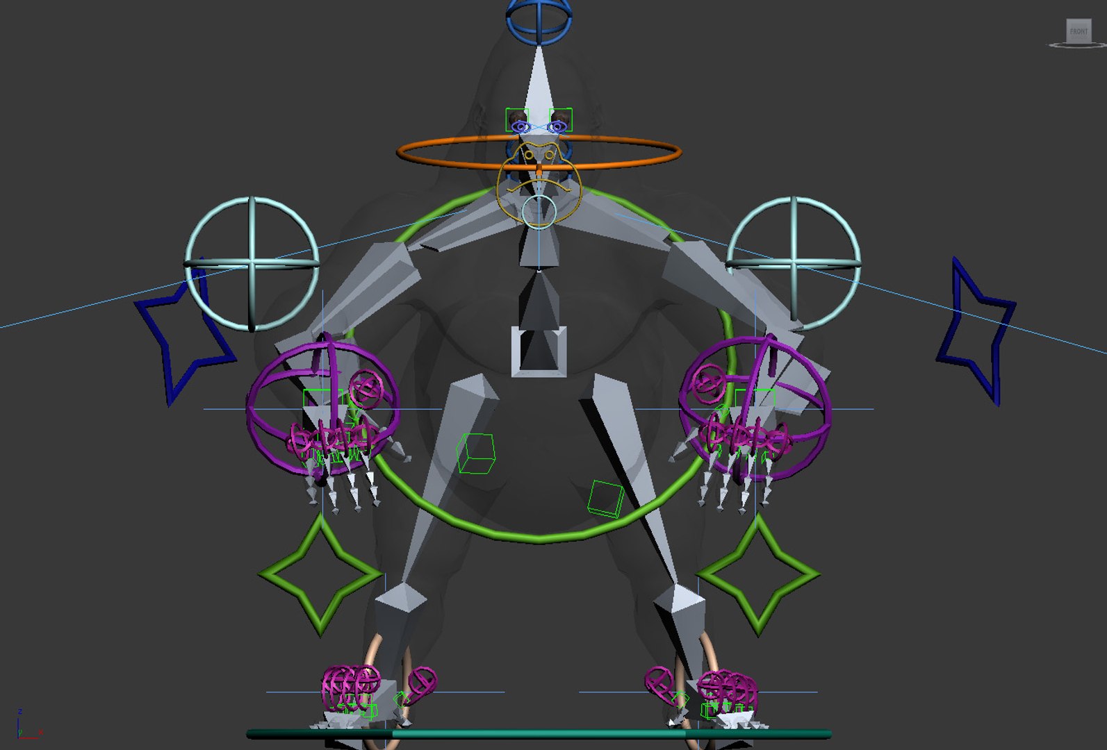 Gorilla Rigging Animation Max