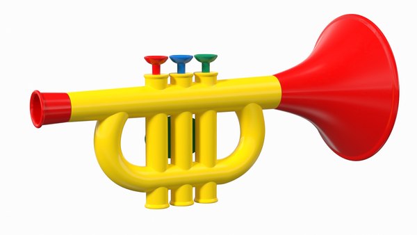 balacoo Trompeta de juguete para niños, instrumentos musicales de viento y  latón, modelo de trompeta, cuerno de trompeta, juguete para el hogar y la