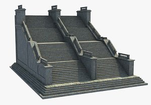 Classic Stone Double Stairs