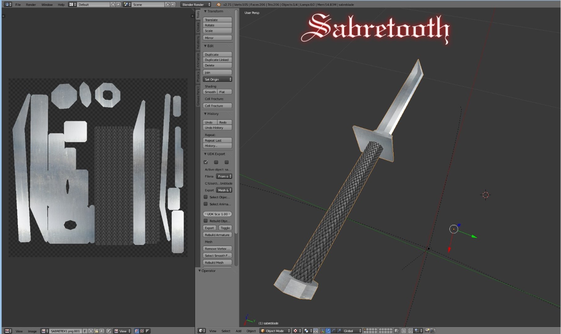3d Sabretooth Blade Engine