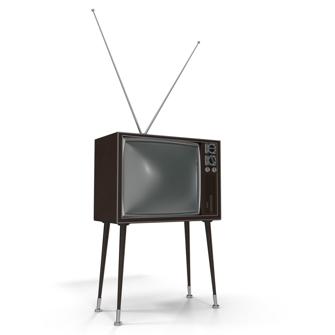 Retro TV 4 3D Model 3D model preview
