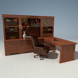 3d model horchow home office desk