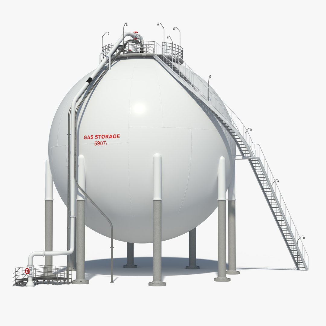 oil storage 3d model