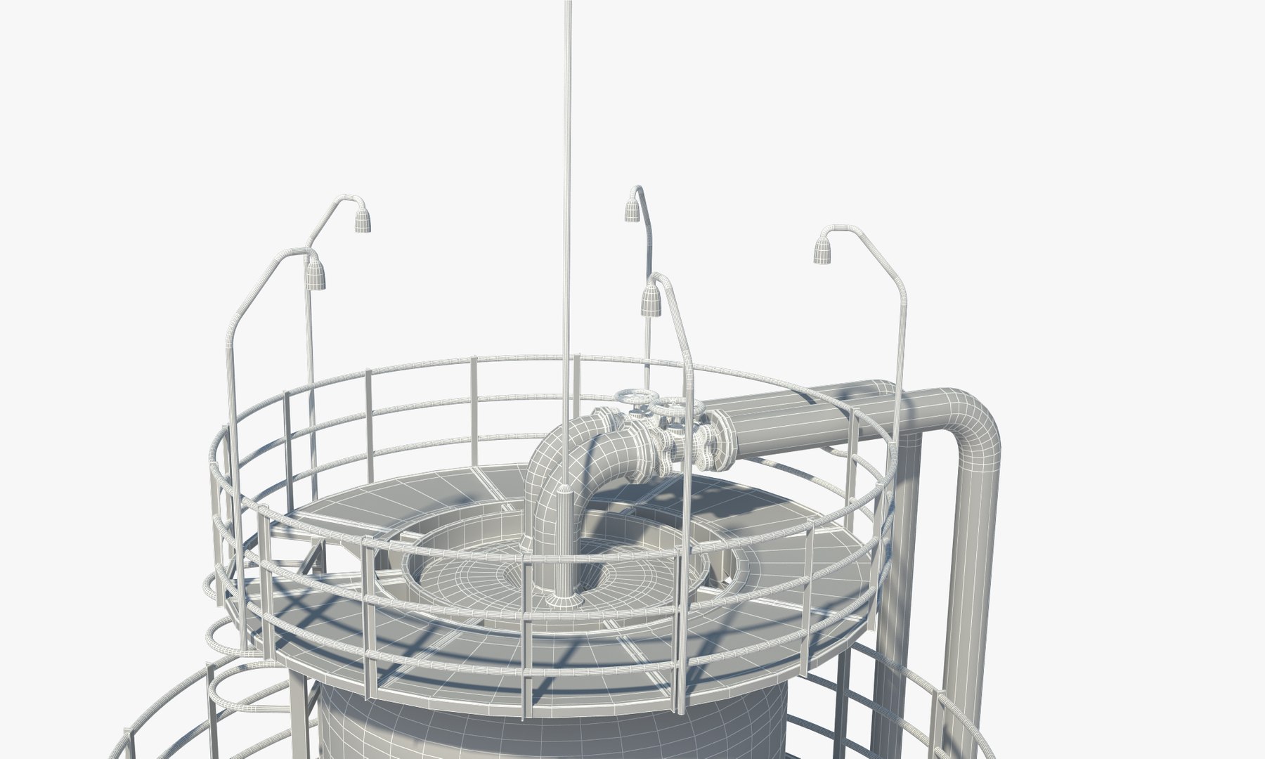 oil storage 3d model