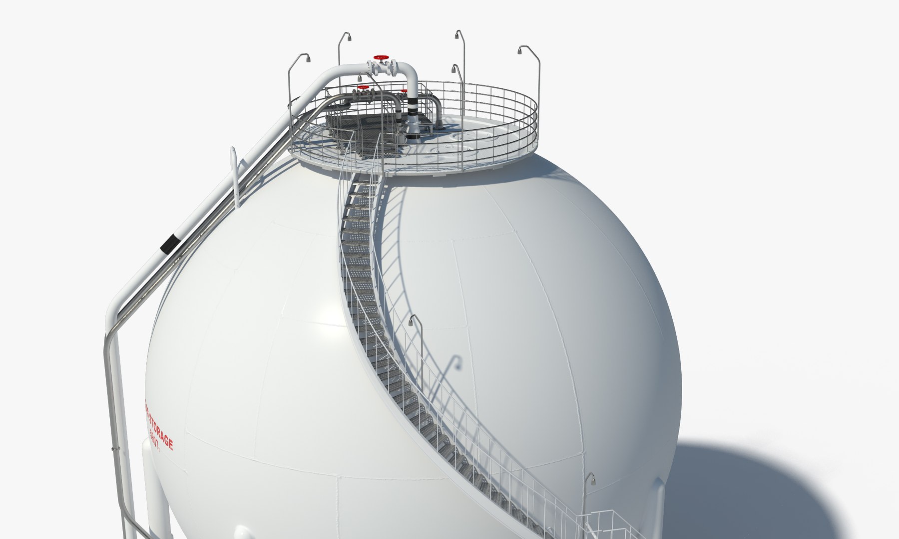 oil storage 3d model
