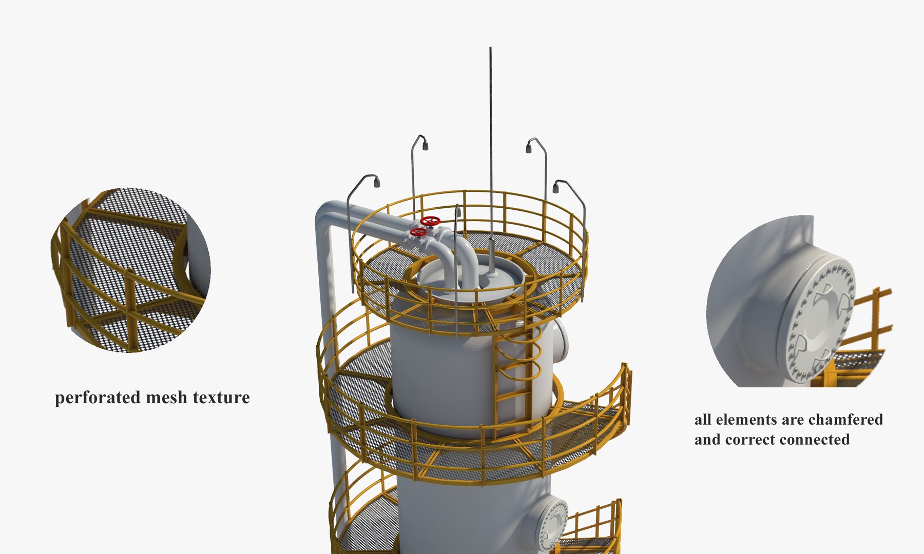 oil storage 3d model