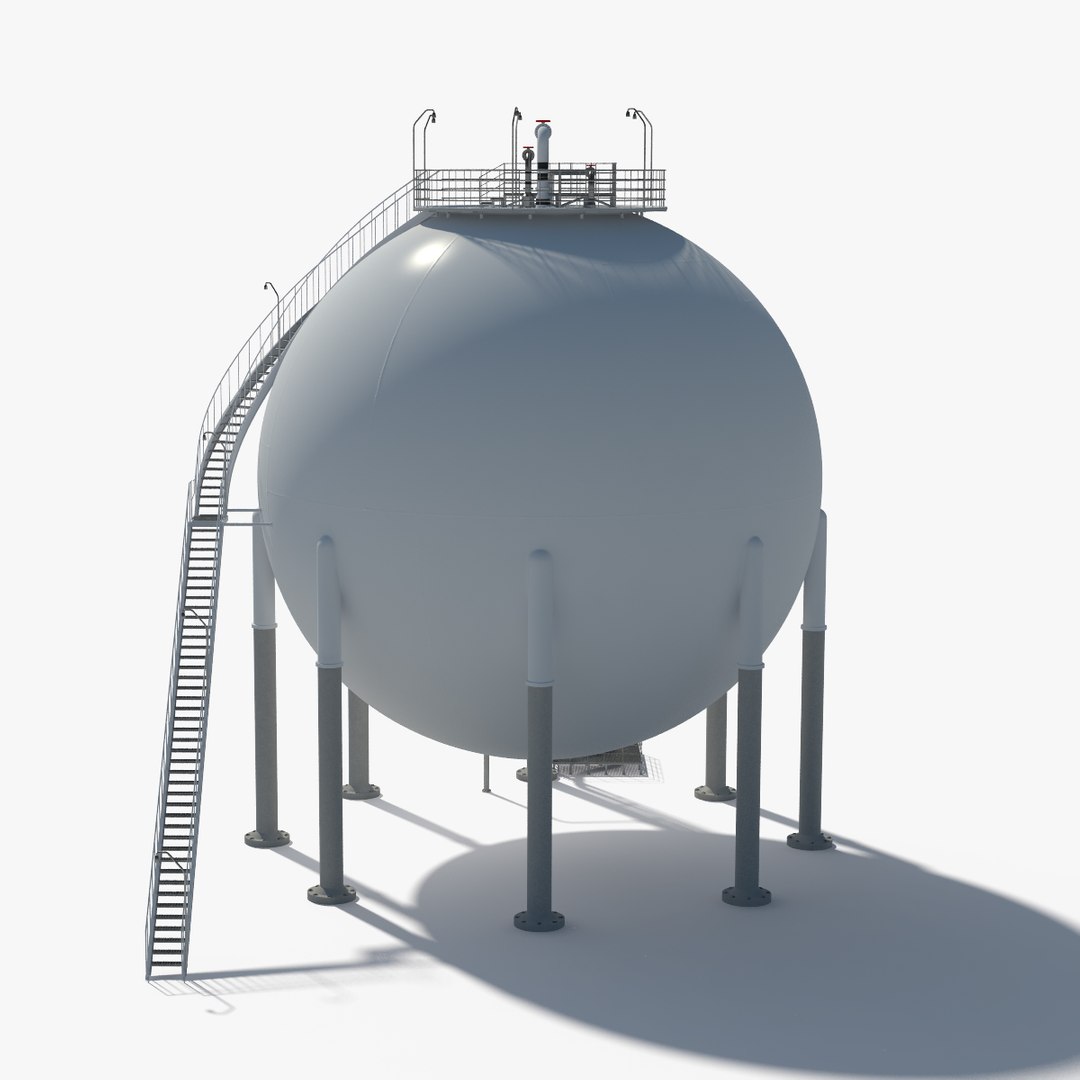 oil storage 3d model