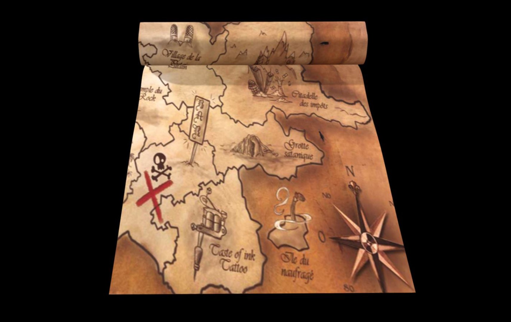 3D Model Treasure Map - TurboSquid 2338385