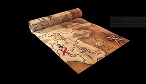 3D model Treasure map