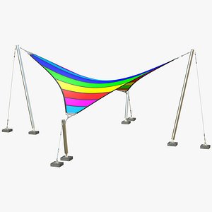 Tensile Structures Architecture Colorful