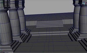 3d model medieval pillar