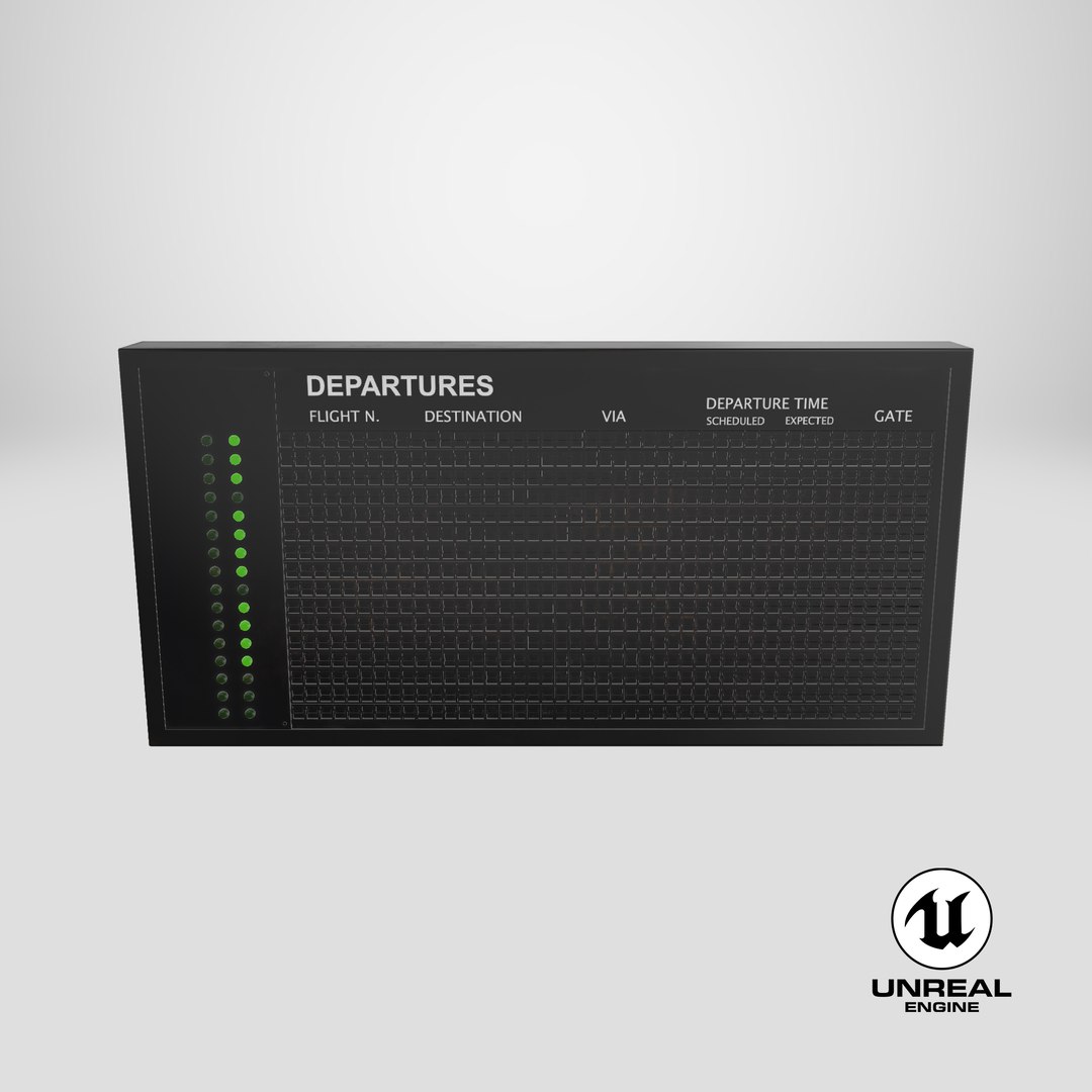 3D old flight information board https://p.turbosquid.com/ts-thumb/l7/IS0GLJ/MbqTJFic/unreal_capture/png/1500886332/1920x1080/fit_q87/e97b53a307ae3e0eff0a0752f8395e0555793064/unreal_capture.jpg