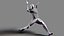 3d footballer edged model
