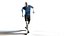 3d footballer edged model