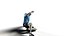 3d footballer edged model