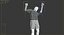 3d footballer edged model