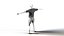 3d footballer edged model