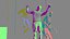 3d footballer edged model