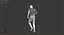 3d footballer edged model