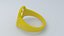 Sun Yellow Plastic Number 21 Ring