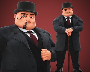 Game Stylized Cartoon Man 3d Model
