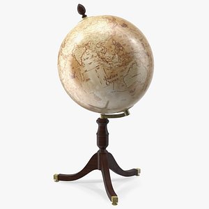 3D Old Vintage Globe