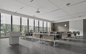 3D Modern classroom model