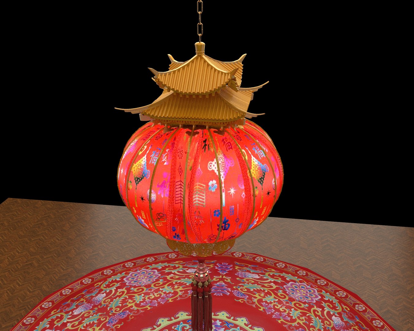 Chinese Red Lantern 3D - TurboSquid 2218702