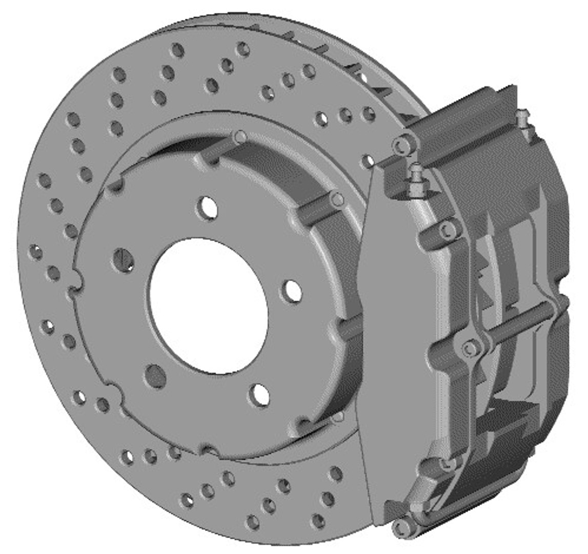 3ds disc brake rotor caliper