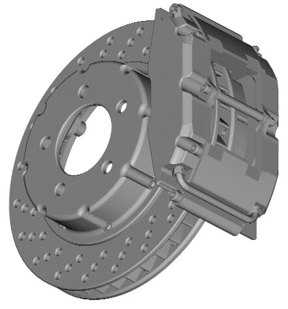 3ds disc brake rotor caliper