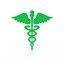 Símbolo médico verde