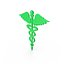 Símbolo médico verde