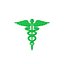 Símbolo médico verde