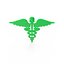 Símbolo médico verde