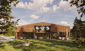 Exterior Archviz Scene 3Ds Max Model Corona 9
