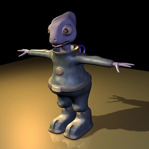alien animation 3d model
