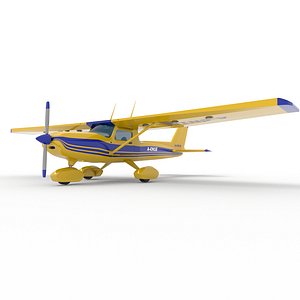 3D Small Airplane Cessna 152 Aircraft Prop model