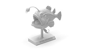 Ultimate Abyssal Anglerfish 3D Print Ready Deep Sea Monster STL 3D print model