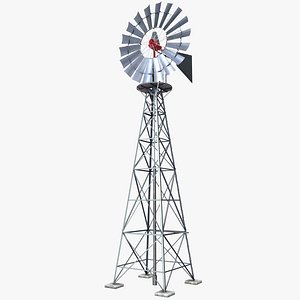 windmill wind 3D model