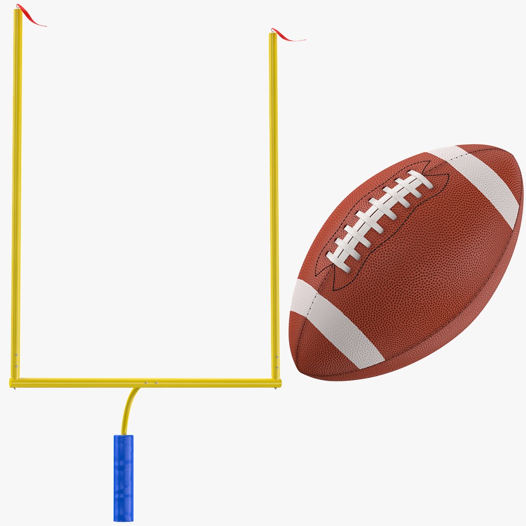 Football Uprights And Ball Collection model - TurboSquid 2057738