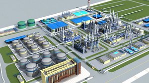 Chemical Plant 2 3D model