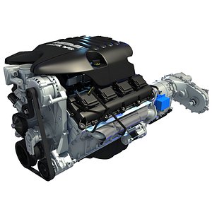 3d dodge ram v8 auto engine model