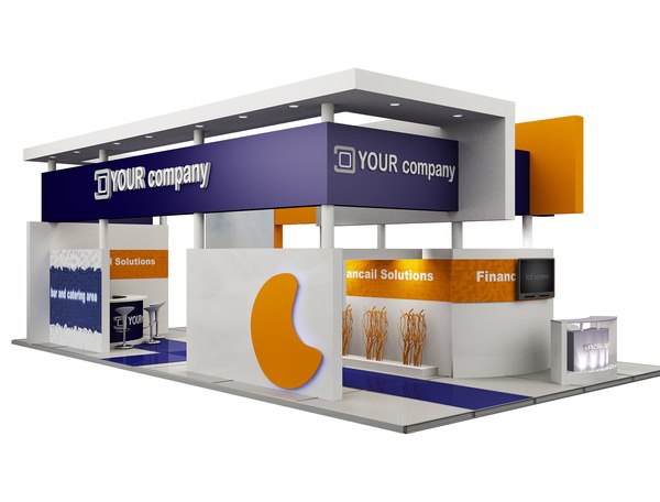 Booth Exhibition Stand a503 model - TurboSquid 1759570