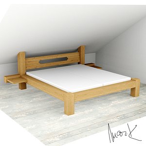 Bed of wood beam